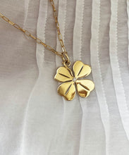 Load image into Gallery viewer, Marge Four Leaf Clover Pendant with Diamond