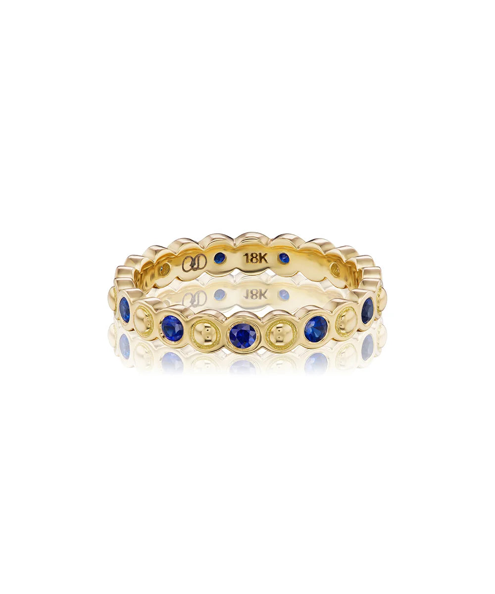 Mini Dot Ring - Blue Sapphire