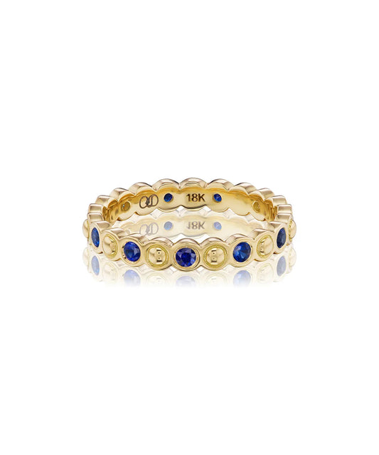 Mini Dot Ring - Blue Sapphire
