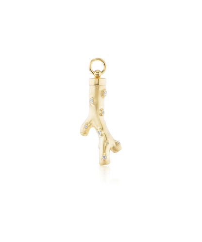 Diamond Coral Pendant
