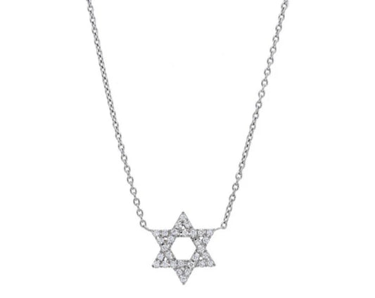 Star of David Necklace - Diamond