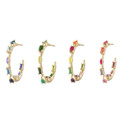 Goddess Hoops - Mini - Pink