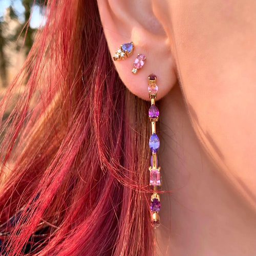Goddess Hoops - Mini - Pink
