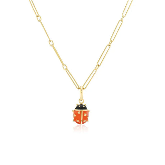 Ladybug Pendant - Enamel