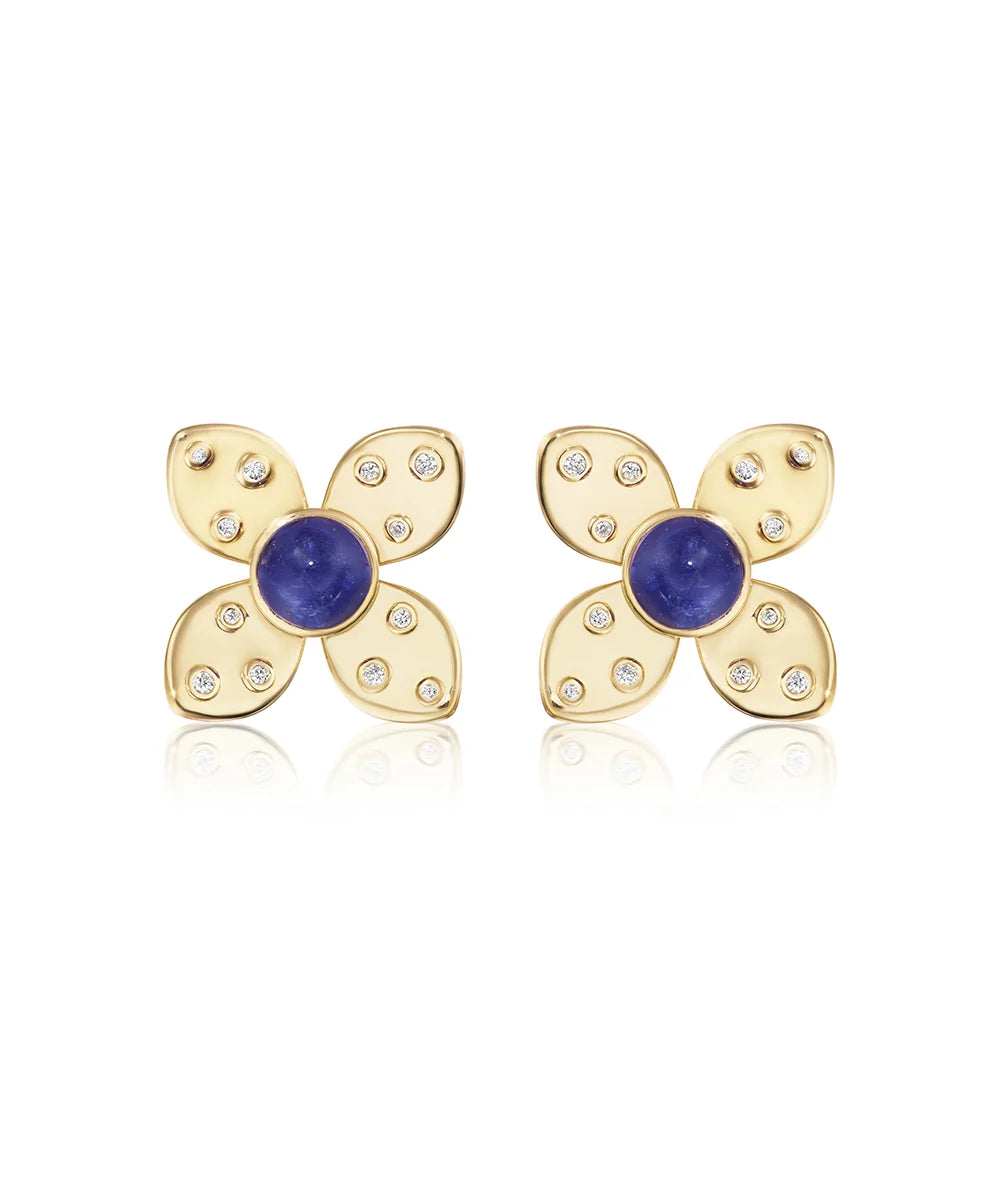 Grand Dotted Fleur Earrings