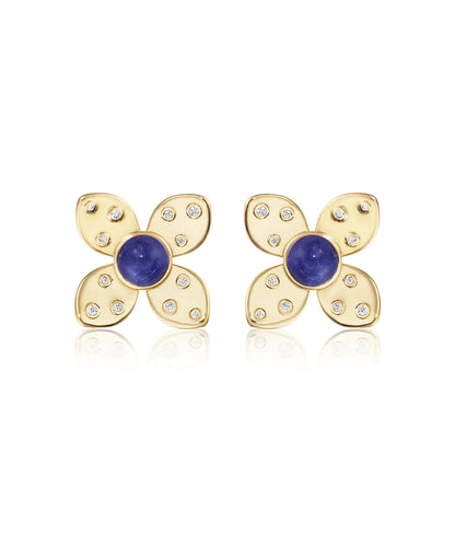 Grand Dotted Fleur Earrings