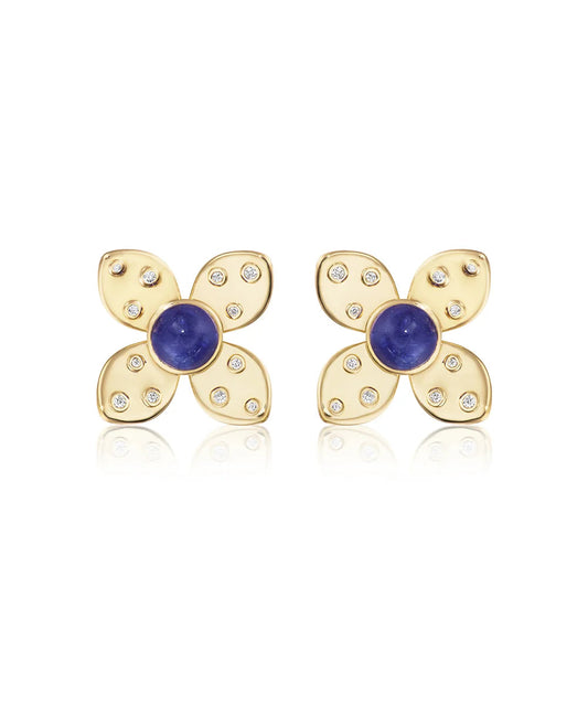 Grand Dotted Fleur Earrings