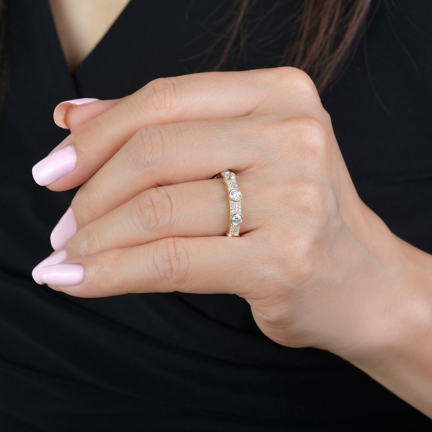 Aurelia Full Diamond Stackable Ring