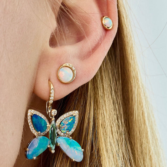 Moonrise Studs - Small - Opal