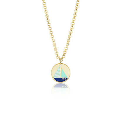 Sailboat Pendant - Ocean