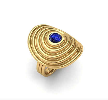 Universum Ring with Blue Sapphire