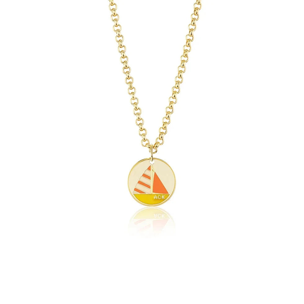 Sailboat Pendant - Sunset