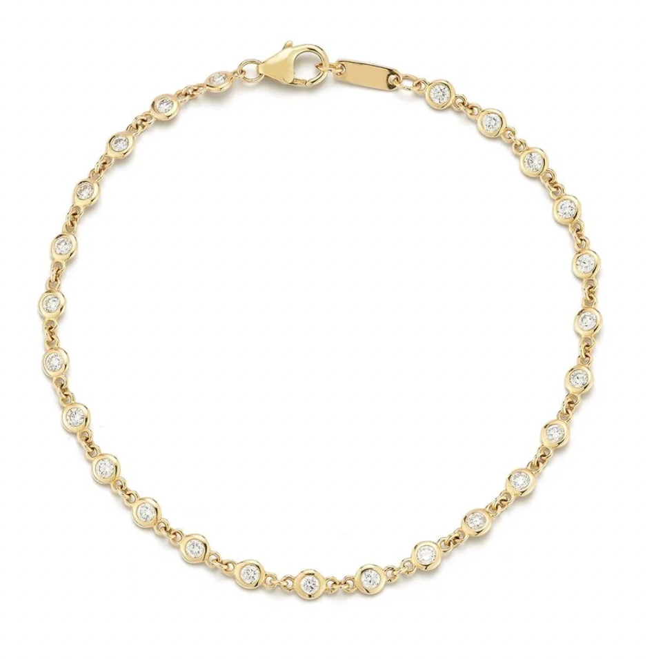 Bezel Set Diamond Bracelet - 1ctw