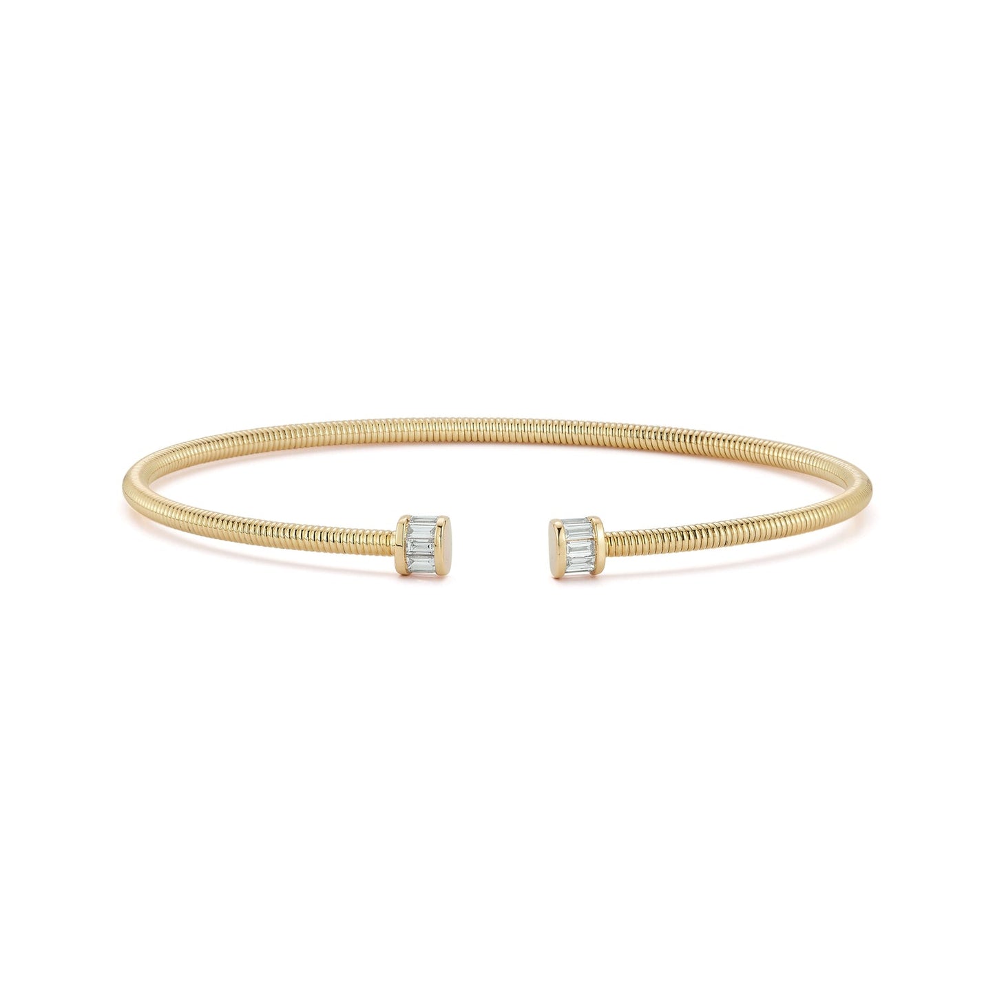 Sadie Pearl Flexi Cuff - 14k Yellow Gold