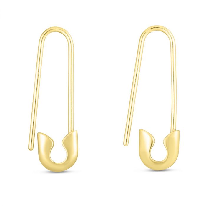 Safety Pin Design Earrings