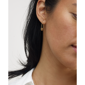Safety Pin Earring 14k Yellow Gold