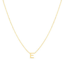 Load image into Gallery viewer, Mini Initial Necklace 14k Yellow Gold