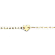 Load image into Gallery viewer, Delicate Heart Bracelet 14k Yellow Gold