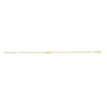 Load image into Gallery viewer, Delicate Heart Bracelet 14k Yellow Gold