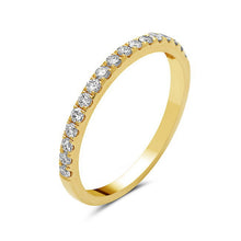Load image into Gallery viewer, Halfway Diamond Band 14k Yellow Gold