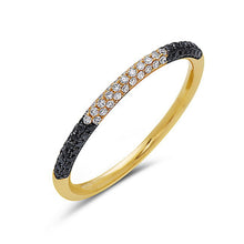 Load image into Gallery viewer, Inverted Diamond &amp; Diamond Domed Half Band