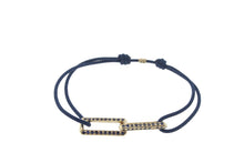 Load image into Gallery viewer, Gold Links Sapphire Bracelet 14k Yellow Gold