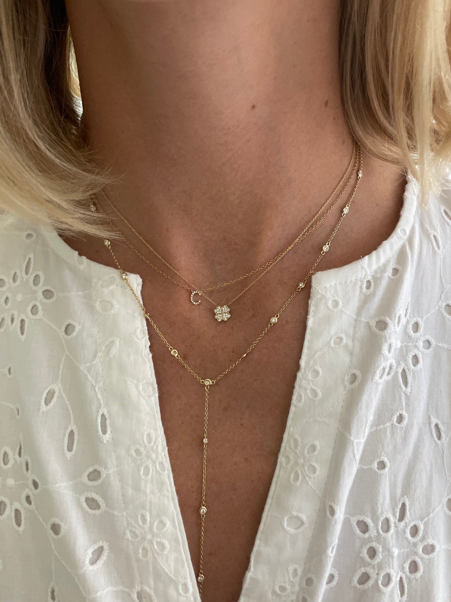 Lucky Clover Necklace in Gold