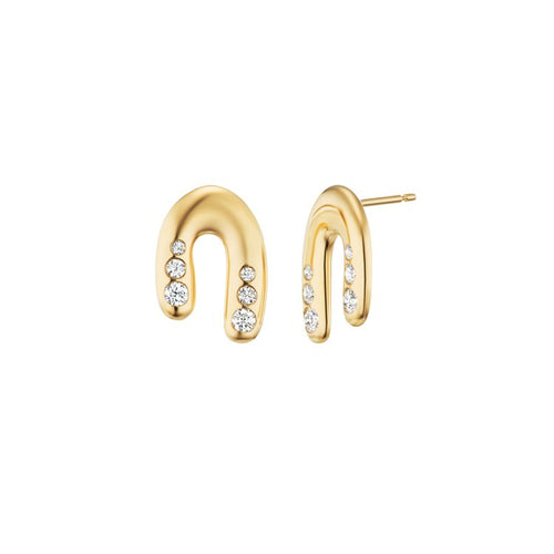 Chubby Curve Earring Stoned