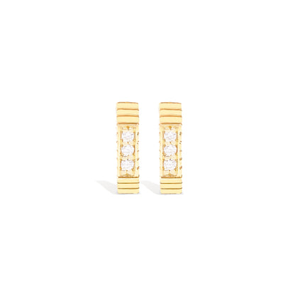 Spark Octagon Huggie - Diamond