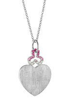 Load image into Gallery viewer, Hidden Heart Charm - Pink Sapphires