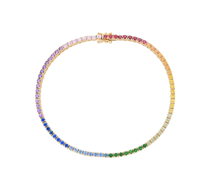 Rainbow Tennis Braceletnot Ombrérainbow Tennis Braceletone 