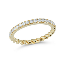 Load image into Gallery viewer, Diamond Rope Ring