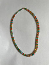 Load image into Gallery viewer, Bright Multi Opal Heishi Bead Necklace - 16.5&quot;